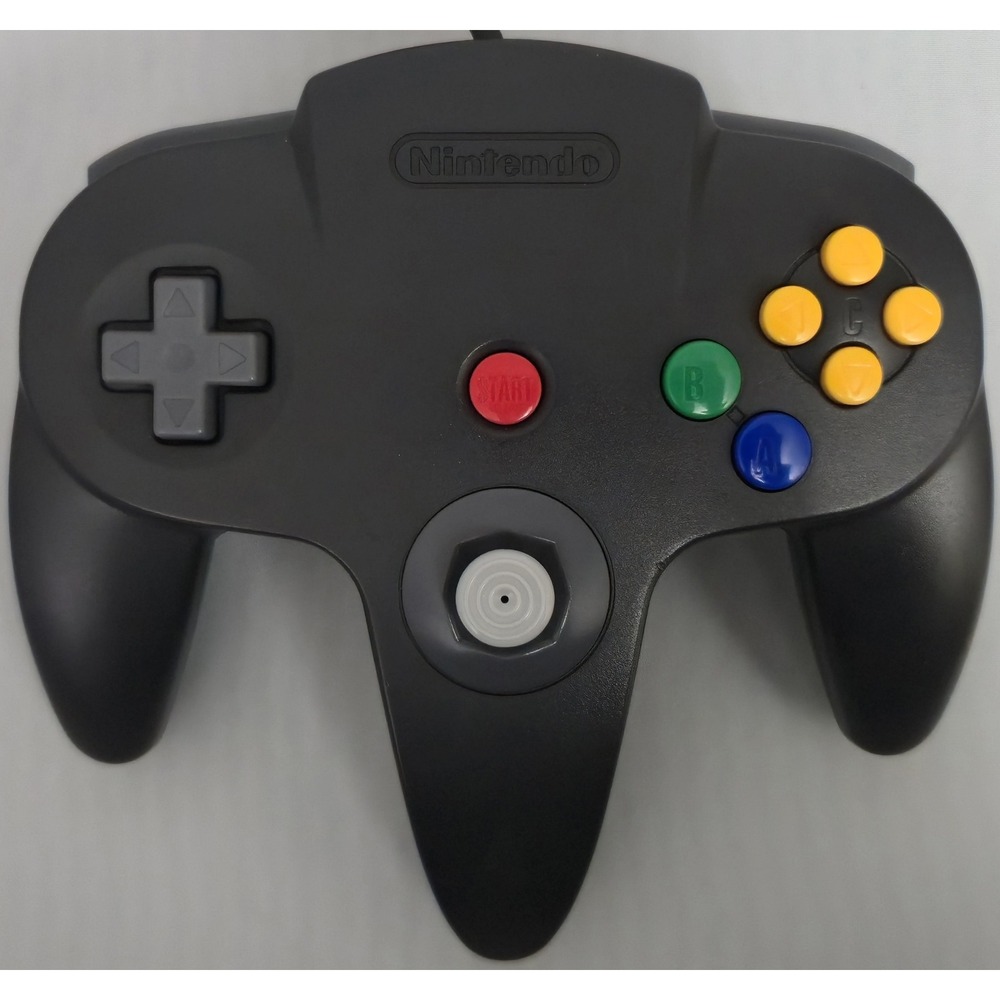 Nintendo NUS-005 N64 Controller Charcoal Gray Kitsch-Bent Joystick Repair